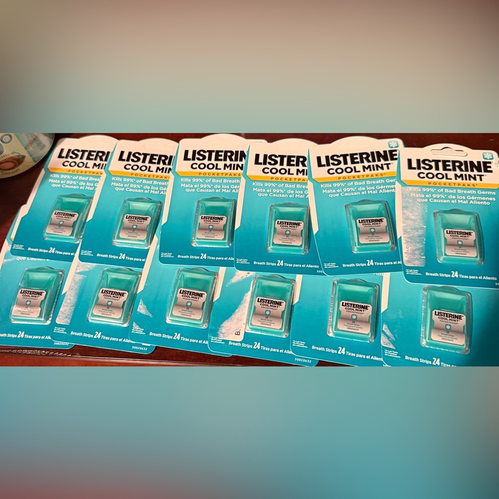 *Today only $15* Packs of Listerine Cool Mint Breath Strips Pocketpaks